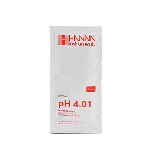 【HANNA】校正用標準液 PH4.01 (使いきりパック20ml)