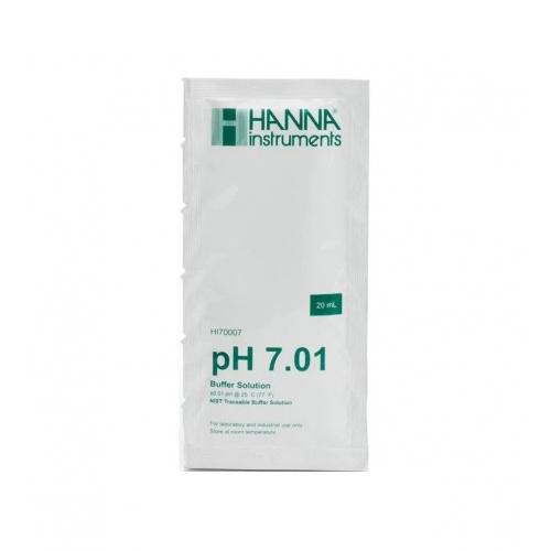 【HANNA】校正用標準液 PH7.01 (使いきりパック20ml)