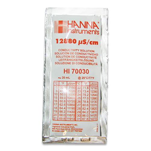 【HANNA】校正用標準液 EC12880us/cm (使いきりパック20ml)