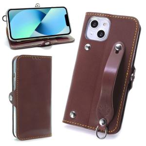 Ricky’s Leather EFGS iPhone 14 手帳型 ケース 栃木チョコ MSカードケース 右開き iPhone14 と互換｜tree37