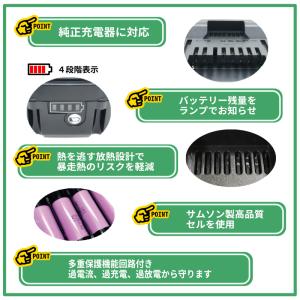 日立 互換 バッテリー BSL1860B 高品...の詳細画像2