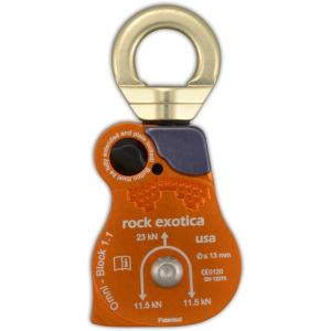 Rock Exotica オムニブロック 1.1" シングル Omni-Block スイベル プーリ...