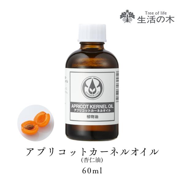 生活の木 公式 アプリコットカーネルオイル（杏仁油） / Apricot Kernel 60ml 植...
