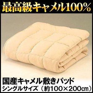 【送料無料】キャメル敷きパッド シングルサイズ（100×200cm）｜treeoflife8888888