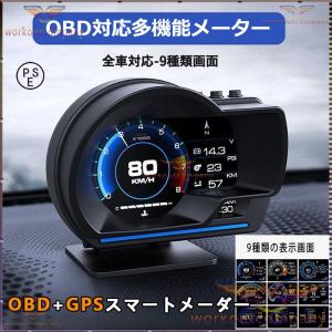 多機能メーター 2024 最先端 メーター スピードメーター 簡単取り付け 多機能 車載 タコメーター GPS OBD2 両モード HUD 12V 追加メーター AP-6｜treevillage3