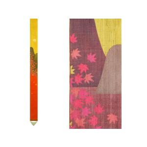 タペストリー 『 桔梗 』 京都 洛柿庵 麻 45×130cm ききょう 秋 花