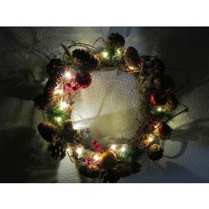 クリスマス リース レス イヴェール LEDス...の詳細画像1