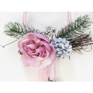 クリスマス ミニリース ピンクローズ ( Xm...の詳細画像1
