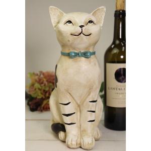 ネコ 置物 動物 オブジェ 猫 ねこ イタリア製 陶磁器 41165 置き物