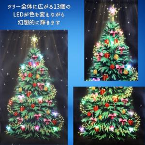 クリスマス LED ウォール タペストリー デ...の詳細画像1
