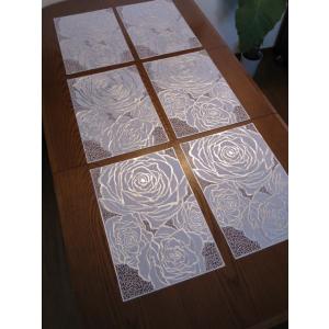 クリスマス ランチョンマット 2枚セット (ツリー＆ポインセチア) or