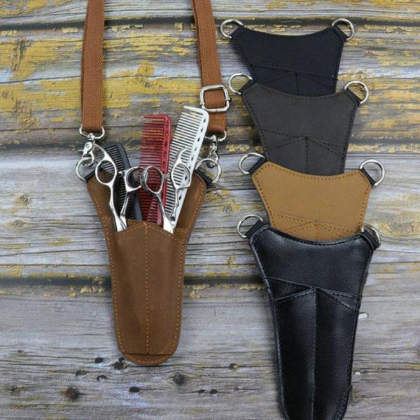 シザーケース 美容師 ウェストポーチ トリマー カット用品  シザーバッグ サロン 多機能 大容量 ...