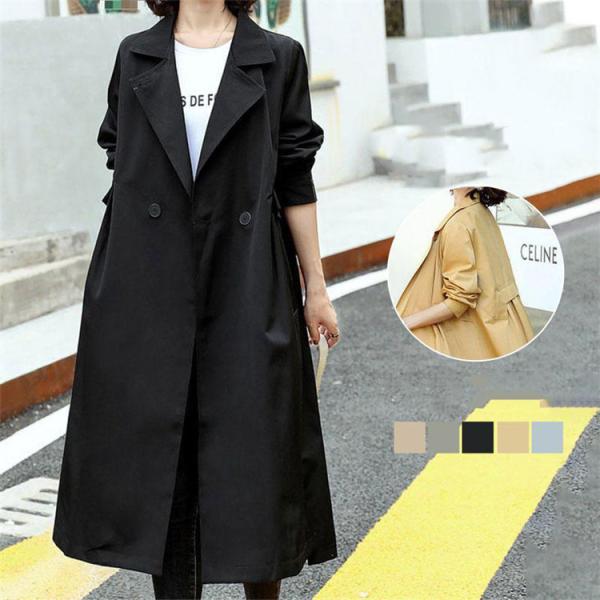 トレンチコート レディース 秋服 スプリングコート マウンテンパーカー ジャケット ゆったり ロング...