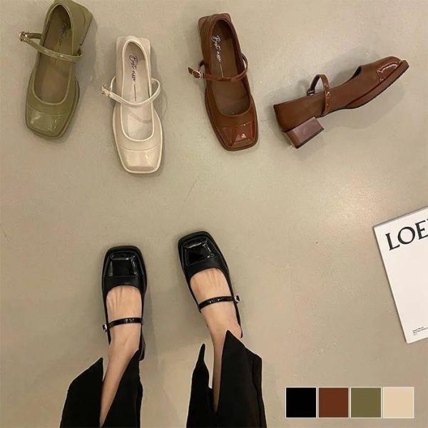 パンプス リゲッタ 春 靴 ストラップ レディース 歩きやすいウェッジヒール ヒール パンプス 美脚...