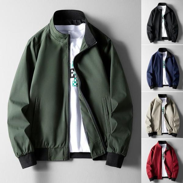 ジャケット メンズ 秋物 春 ミリタリージャケット きれいめ ジャンパー 30代 40代 50代 フ...
