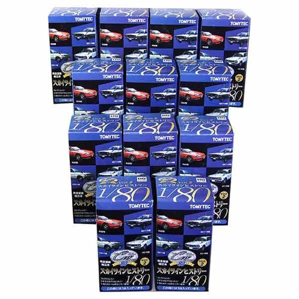 【12SET】 トミーテック 1/80 ザ・カーコレクション 80 Vol.2 スカイラインヒストリ...