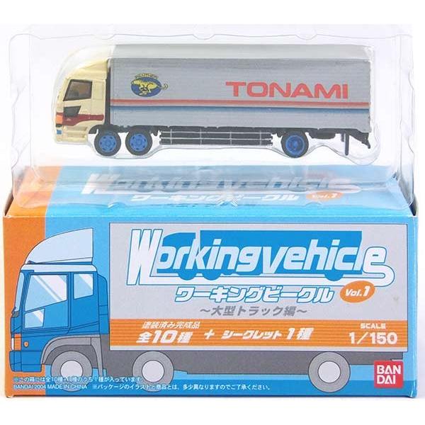 【5】 バンダイ 1/150 ワーキングビークル 第1弾 日野 プロフィア トナミ運輸 前2軸 単品