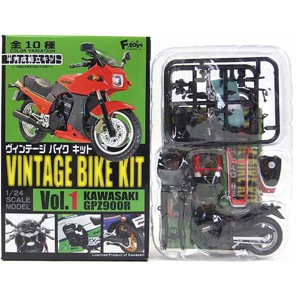 【4】 エフトイズ 1/24 ヴィンテージバイクキット Vol.1 GPZ900R ニンジャ 198...