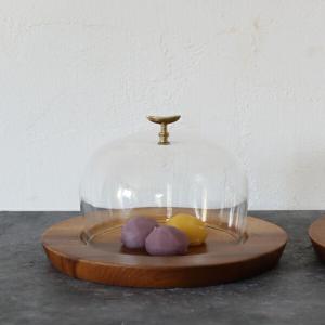 many マニーケーキドームS(ロココ) ガラス製ケーキスタンド ドーム付き