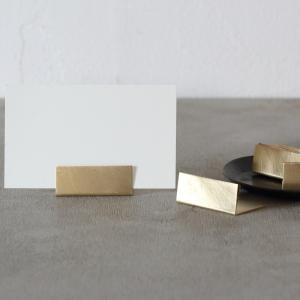 カードスタンド  ブラス　ワイド 幅広 カードホルダーセット