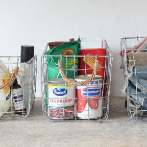 ワイヤーバスケット Mサイズ インダストリアル インテリア 収納