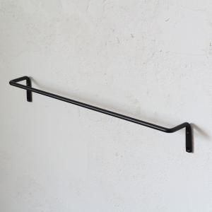 タオルハンガー タオル掛け アイアン ルームバー S ブラック 黒 (幅約