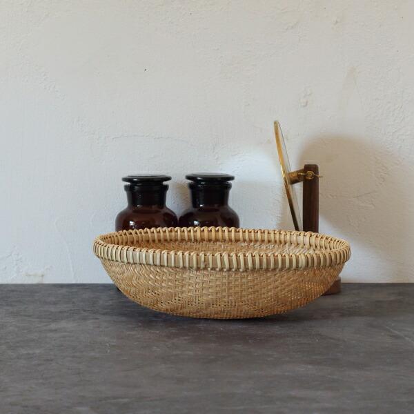 松野屋 竹ざる ざる 小物入れ 小物収納 トレイ トレー  収納 おしゃれ ベトナム 楕円 小