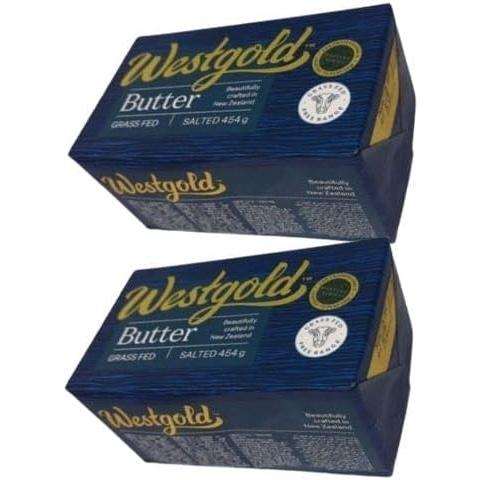 ウエストゴールド　冷凍 有塩バター454g×2個。伝統的な製法で作られたおいしくて、クセがなくあっさ...