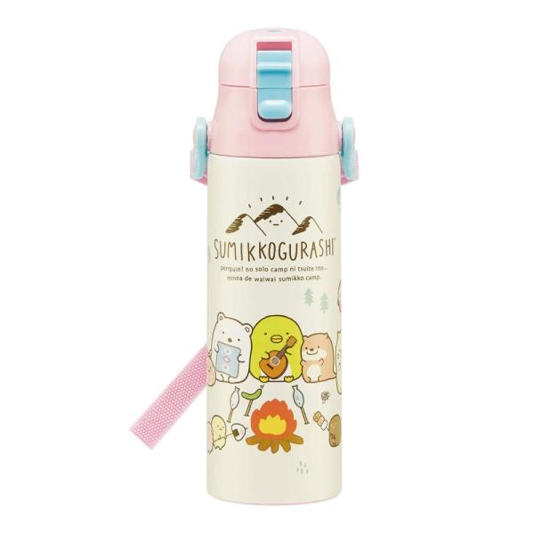 すみっコぐらし キャンプ 超軽量ロック付ワンプッシュダイレクトステンレスボトル 580ml SDC6...