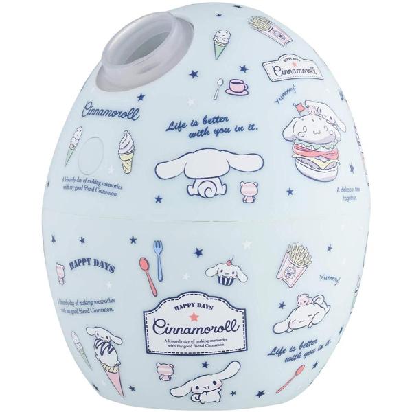 グリーンハウス シナモロールUSB加湿器 たまご形 卓上 静音 超音波式 GH-UMSEL-CN