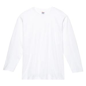 メンズ Tシャツ 長袖 ヘビーウェイト 5.6オンス 無地 ホワイト L サイズ 102-CVL｜trend-i