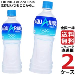アクエリアス 500ml PET 2ケース × 24本 合計 48本 送料無料 コカコーラ社直送 最安挑戦