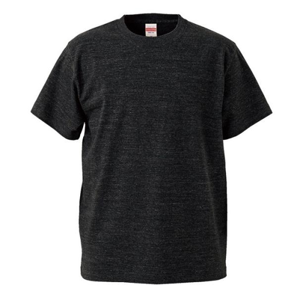 Ｔシャツ 半袖 キッズ 子供服 ハイクオリティー 5.6oz 140 サイズ ヘザーブラック 無地 ...