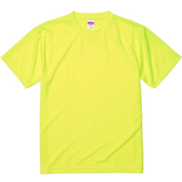 Ｔシャツ 半袖 キッズ 子供服 ドライ アスレチック 4.1oz 120 サイズ 蛍光イエロー 無地...