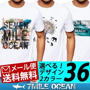 7MILE OCEAN メンズ Tシャツ 半袖 プリント アメカジ アウトドア 人気 ブランド ロゴ おしゃれ 春 夏物