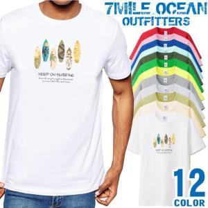 メンズ Tシャツ 半袖 プリント アメカジ 大きいサイズ 7MILE OCEAN サーフィン｜trend-i