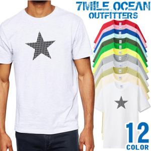 メンズ Tシャツ 半袖 プリント アメカジ 大きいサイズ 7MILE OCEAN スター 7｜trend-i