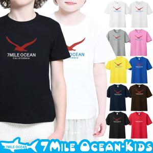 7MILE OCEAN Tシャツ 半袖 子供服 キッズ ジュニア 男の子 女の子 ペア アメカジ 人気｜trend-i