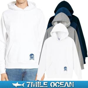 メンズ パーカー プルオーバー 裏起毛 7MILE OCEAN ワンポイント ロゴ プリント アメカジ アウトドア ストリート 大きいサイズ 秋冬 新作｜trend-i