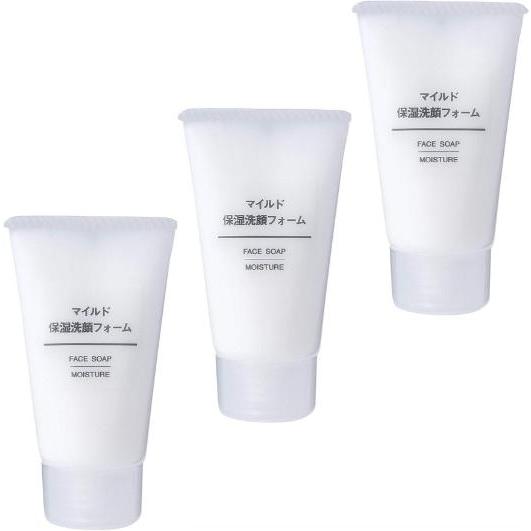 3個セット　マイルド保湿洗顔フォーム 携帯用洗顔 76461302　無印良品　千葉西倉庫