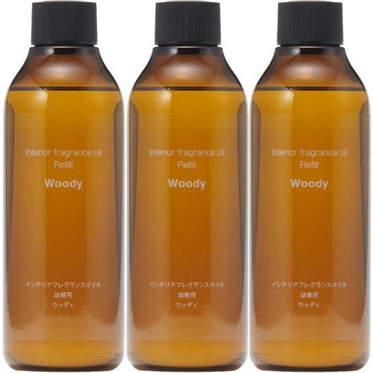 3個セット　インテリアフレグランスオイル ウッディ 詰替用 200mL 83992231 MUJI ...