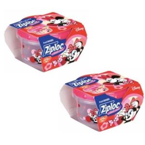 2個セット ジップロック　ミニー　スクリューロック　浅め　冷凍 レンジOK　数量限定　埼玉倉庫