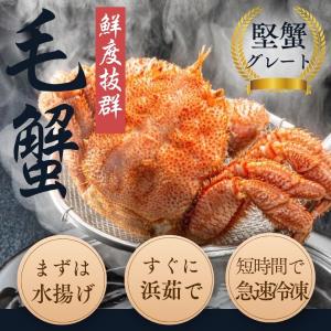 最高ランク 特大 ボイル 毛蟹 オホーツク海 ...の詳細画像3