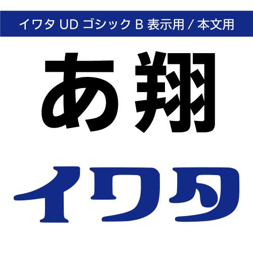 【正規品】 TrueType イワタUDゴシックB表示用 ダウンロード版 【3時間でメール納品】
