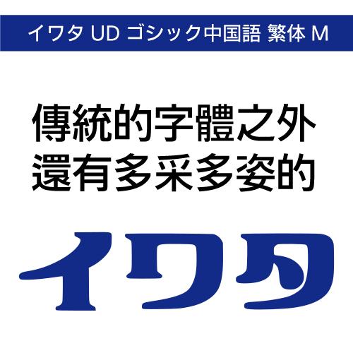【正規品】 TrueType イワタUDゴシック中国語 繁体字M ダウンロード版 【3時間でメール納...