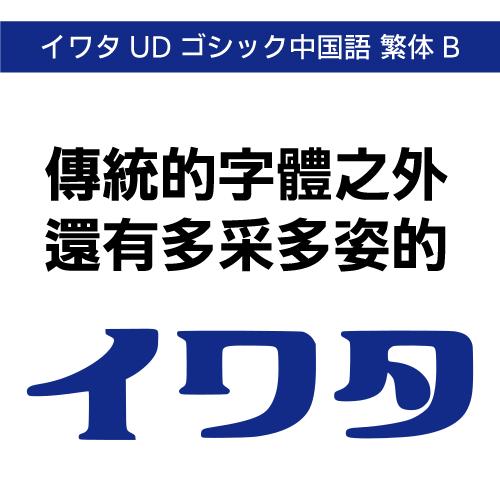 【正規品】 TrueType イワタUDゴシック中国語 繁体字B ダウンロード版 【3時間でメール納...