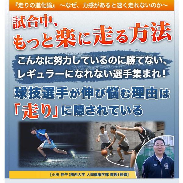 走りの進化論DVD、陸上、球技全般の選手、指導者向けの走力アップのため方法