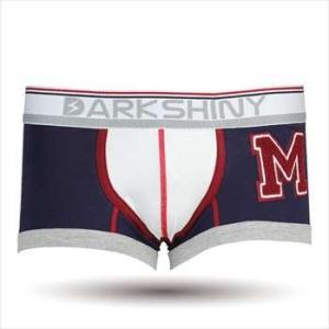 メンズアンダーウェア 送料無料 メンズインナー 別倉庫からの配送 Dark Shiny ダークシャイニー Boxer Emblem Pants Towel Mnavy メンズボクサーブリーフ Men S