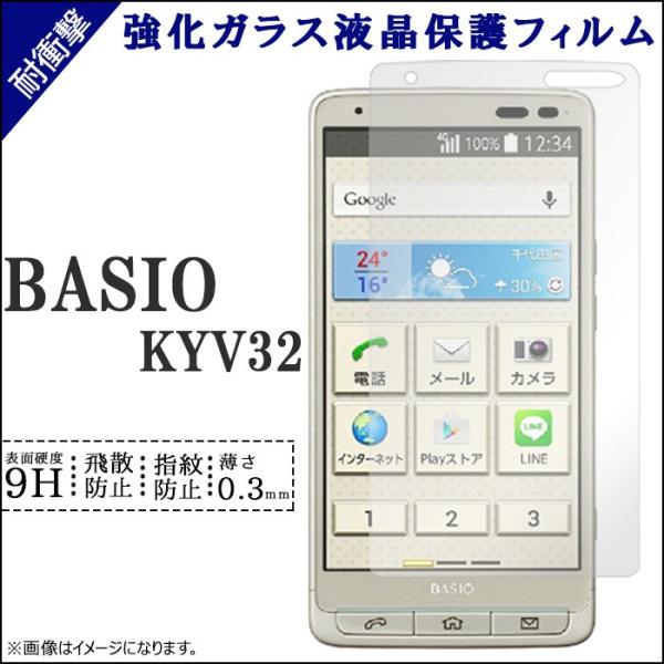 BASIO KYV32 強化ガラス 画面保護シール KYV32シール KYV32フィルム BASIO...