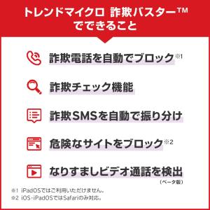 迷惑電話対策 防犯 詐欺対策 トレンドマイクロ...の詳細画像2